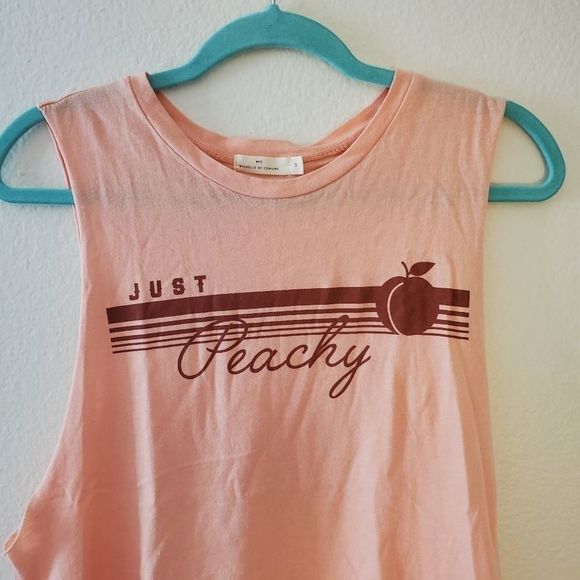 Just peachy raw edge mussel tank - Picture 3 of 12